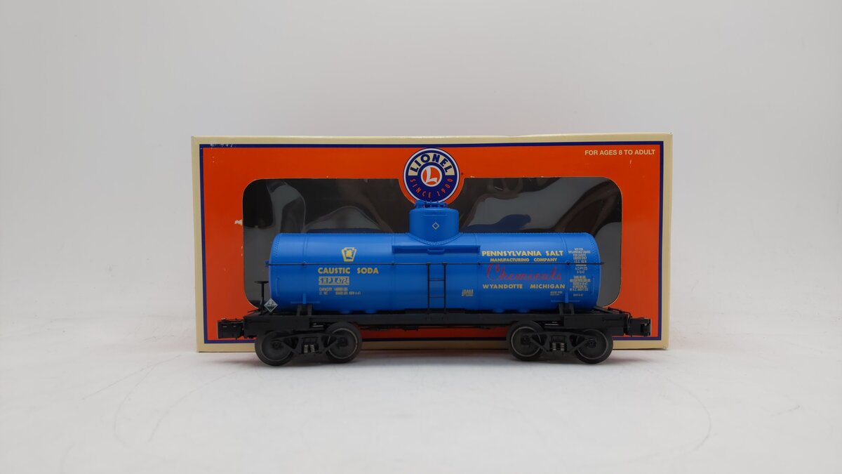 Lionel 6-19645 O Gauge Pennsylvania Salt 8,000 Gallon Tank Car #4724 EX/Box