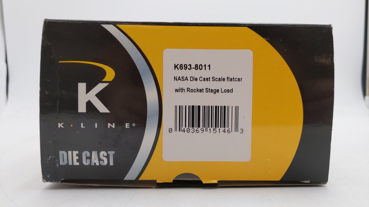 K-Line K693-8011 O Gauge NASA Flatcar with Rocket Booster #6938011 EX/Box