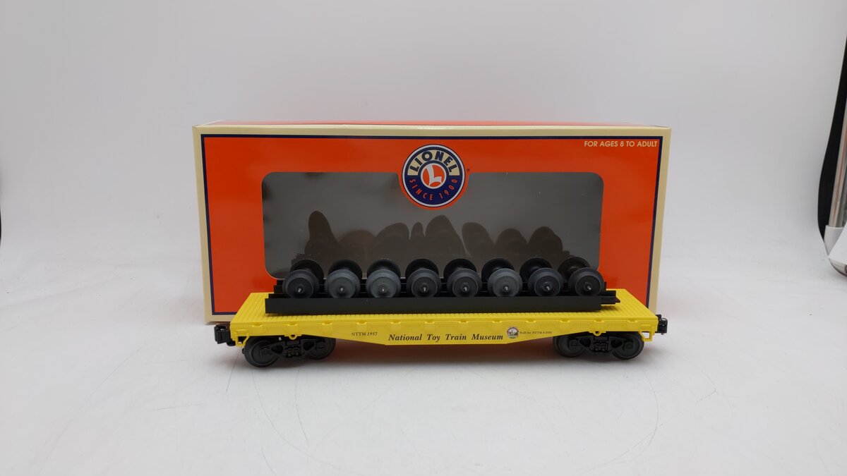 Lionel 6-52271 O Gauge National Toy Train Museum Work Train Flat Car #1957 EX/Box