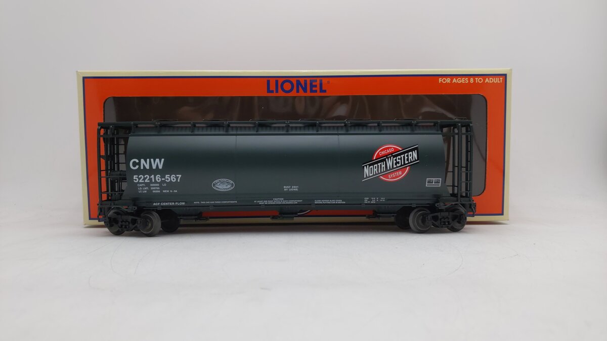 Lionel 6-52216-567 O Chicago & North Western Cylindrical Green Hopper LN/Box