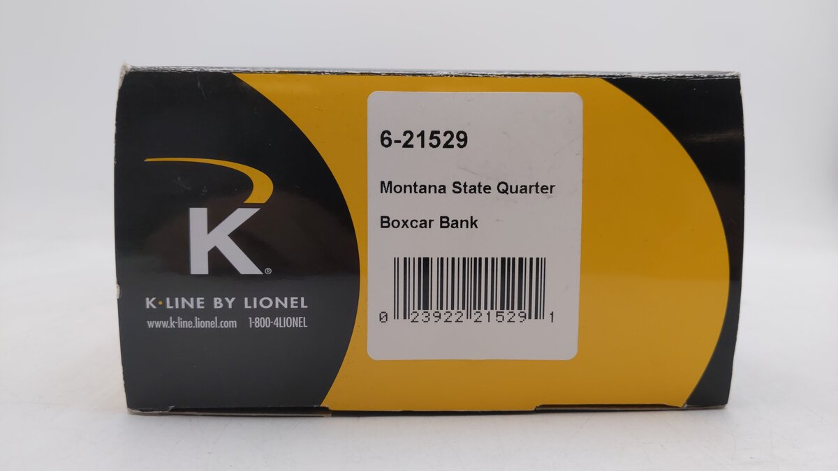 K-Line 6-21529 O Gauge Montana State Quarter Bank Boxcar EX/Box