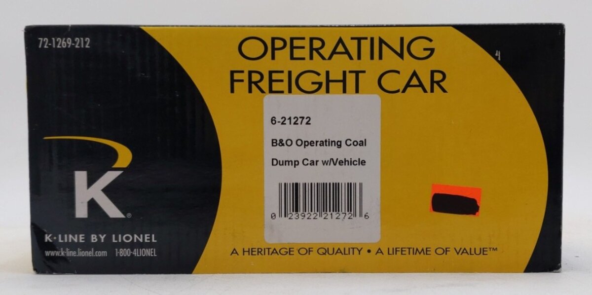 Lionel 6-21272 B&O Operating Coal Dump Car LN/Box