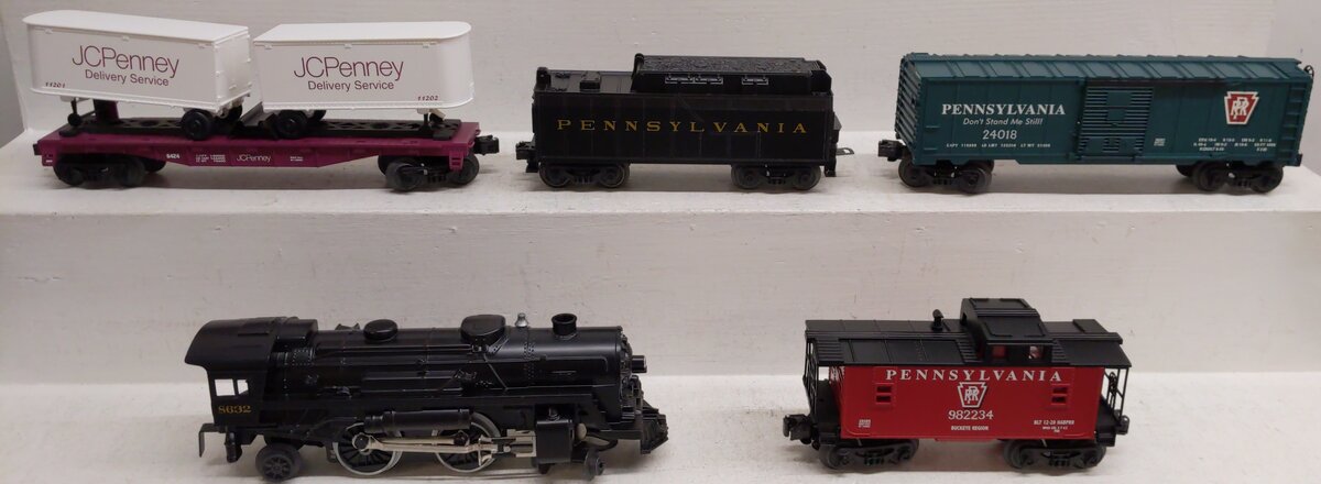 Lionel 6-31948 JC Penney Flyer O Gauge Steam Freight Train Set EX/Box