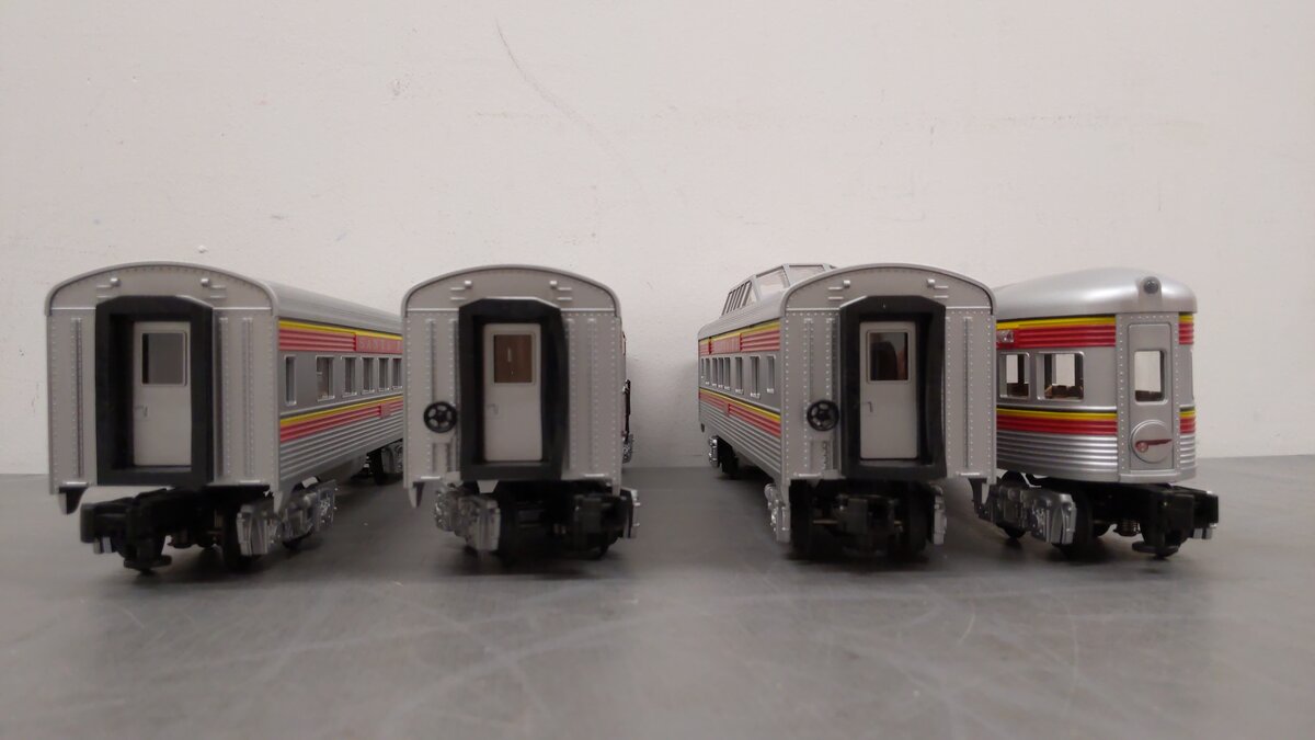 Lionel 6-29051 O AT&SF Streamline Passenger 4-pack EX/Box