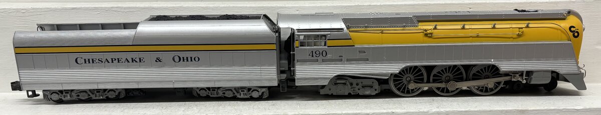 Lionel 6-18043 O Chesapeake & Ohio Streamlined Hudson & Tender #490 with RSII EX/Box