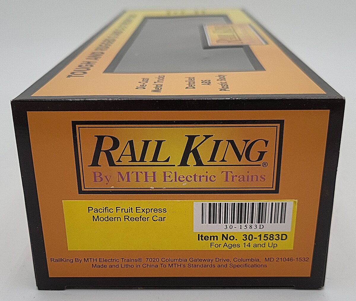 MTH 30-1583D O Gauge Pacific Fruit Express Modern Reefer Car #46729 LN/Box