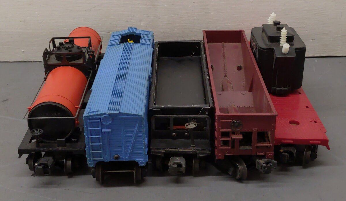 Lionel Vintage O Scale Freight Cars: 6818, 3386, 25000, 6315 [5] VG