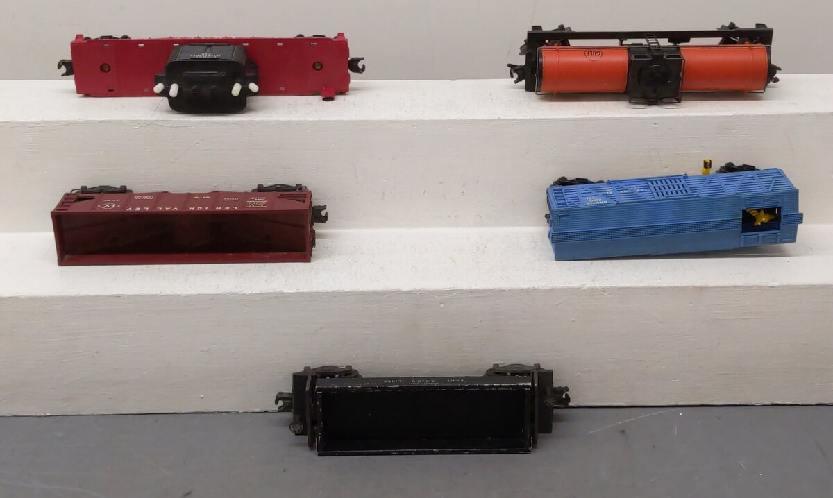 Lionel Vintage O Scale Freight Cars: 6818, 3386, 25000, 6315 [5] VG
