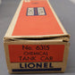 Lionel Vintage O Scale Freight Cars: 6818, 3386, 25000, 6315 [5] VG