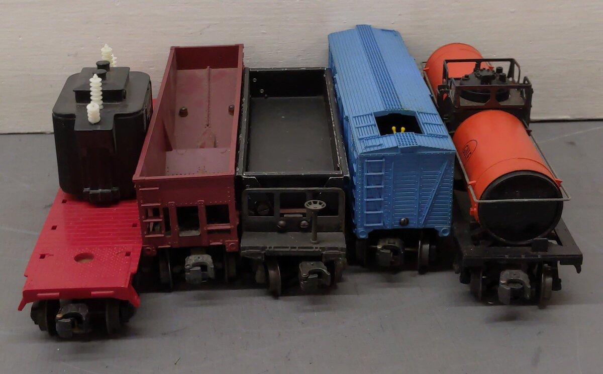 Lionel Vintage O Scale Freight Cars: 6818, 3386, 25000, 6315 [5] VG