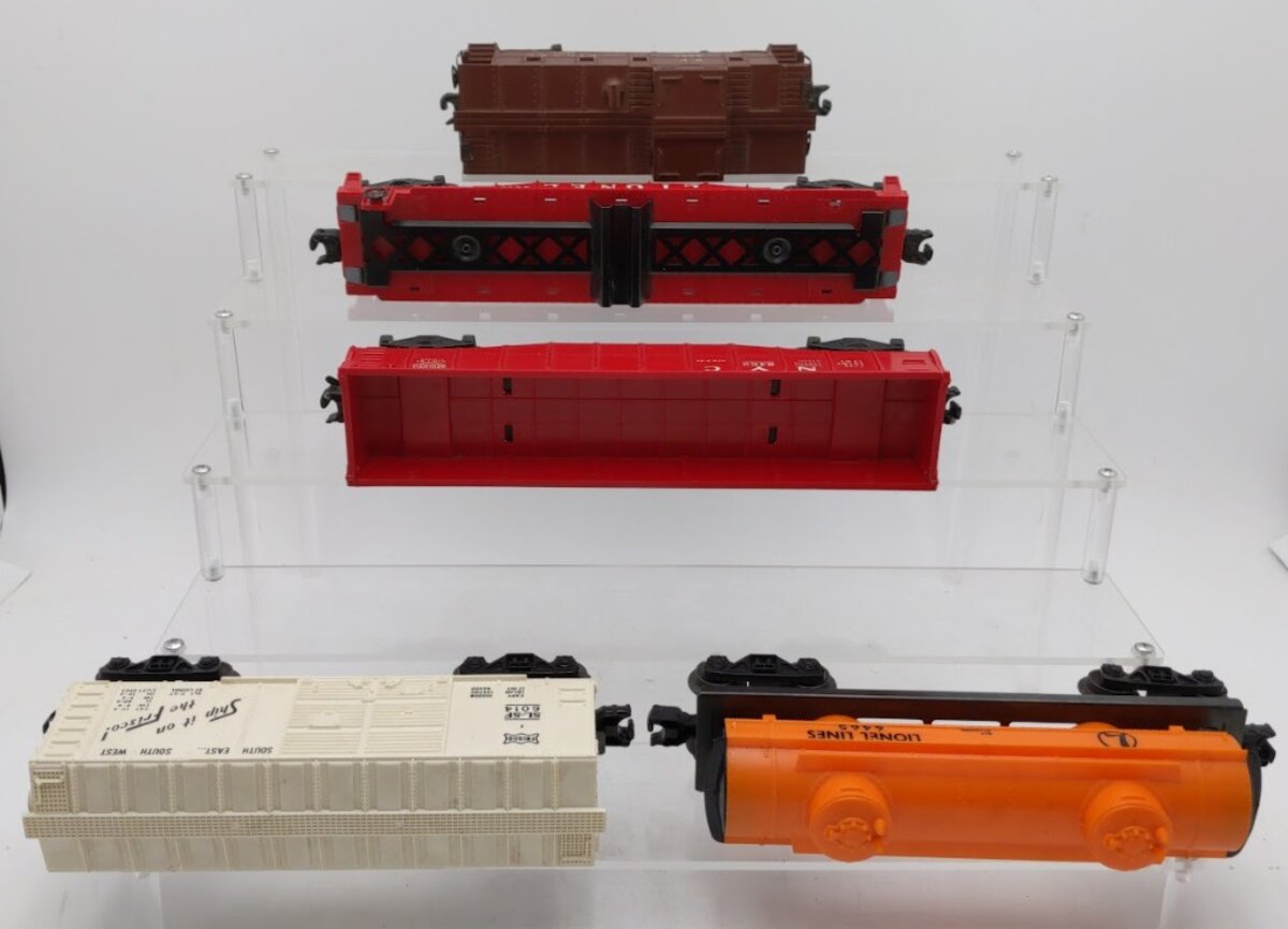 Lionel 6462, 6014, 2357, 6465 & 3460 O Gauge Vintage Freight Cars [5] VG
