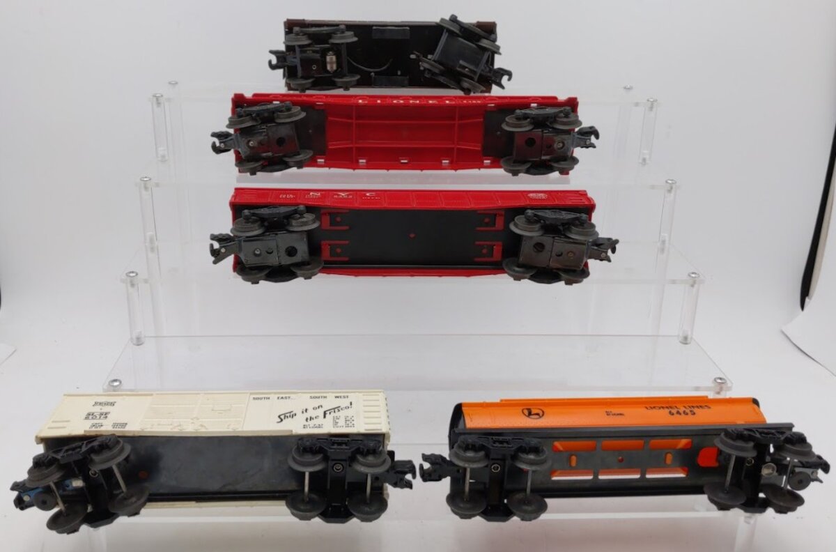 Lionel 6462, 6014, 2357, 6465 & 3460 O Gauge Vintage Freight Cars [5] VG