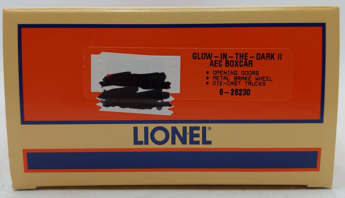 Lionel 6-26230 O Gauge AEC Blue Radioactive Glow in the Dark Boxcar EX/Box