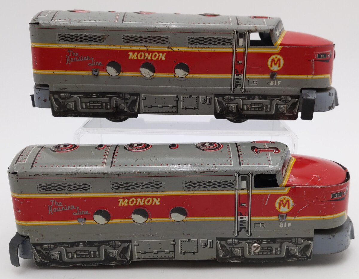 Marx 8935 Vintage O Monon AA Locomotive & Dummy Units VG