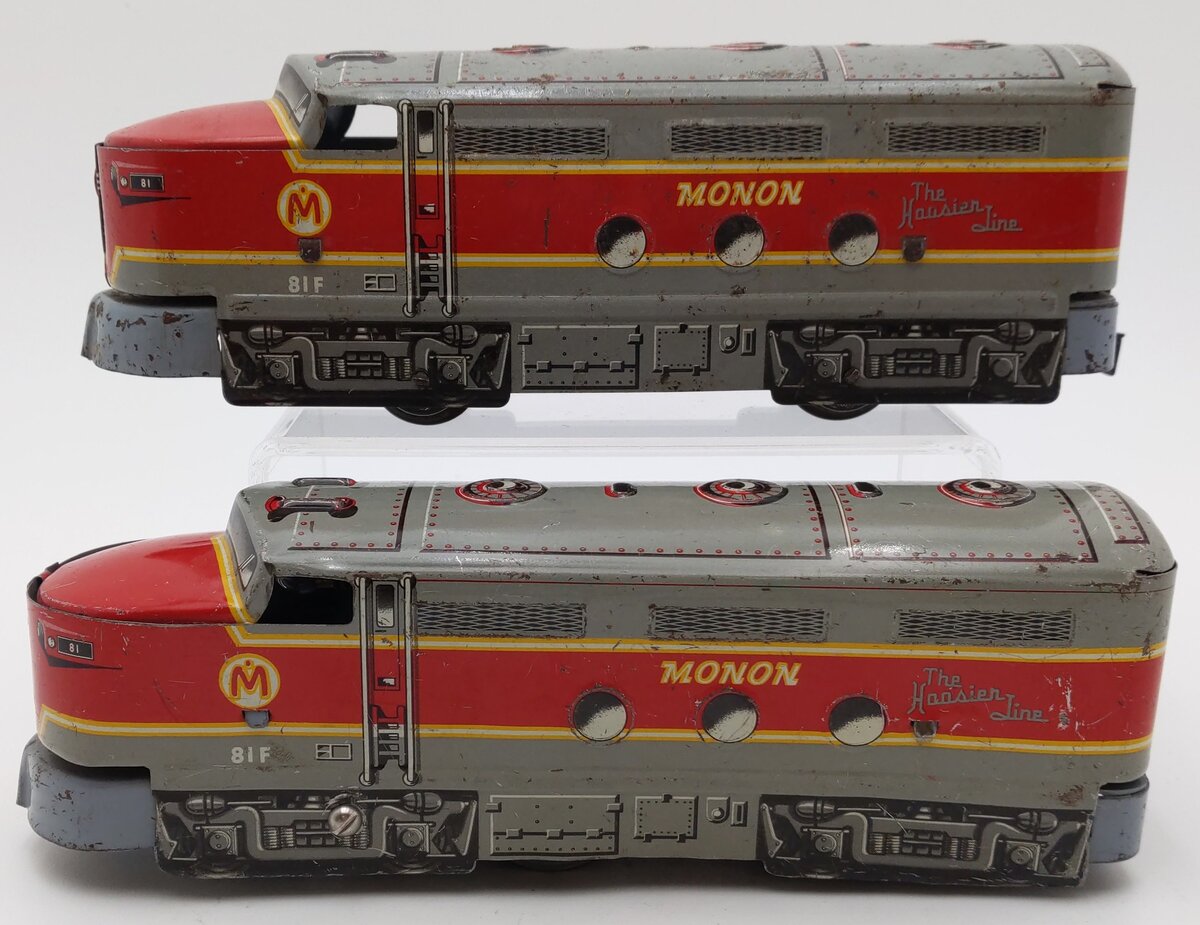 Marx 8935 Vintage O Monon AA Locomotive & Dummy Units VG