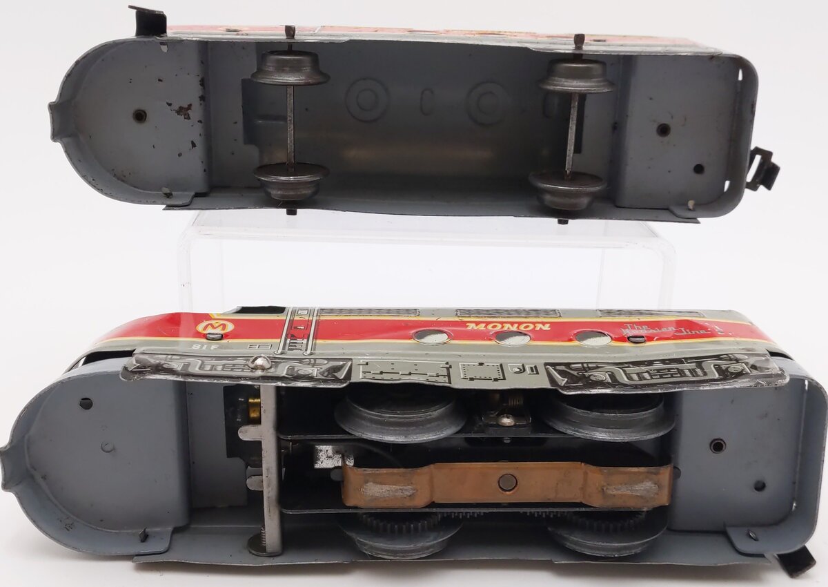 Marx 8935 Vintage O Monon AA Locomotive & Dummy Units VG