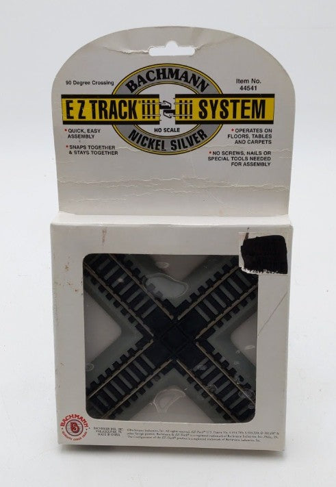 Bachmann 44541 HO Nickel Silver 90 Degree E-Z Track Crossing LN/Box