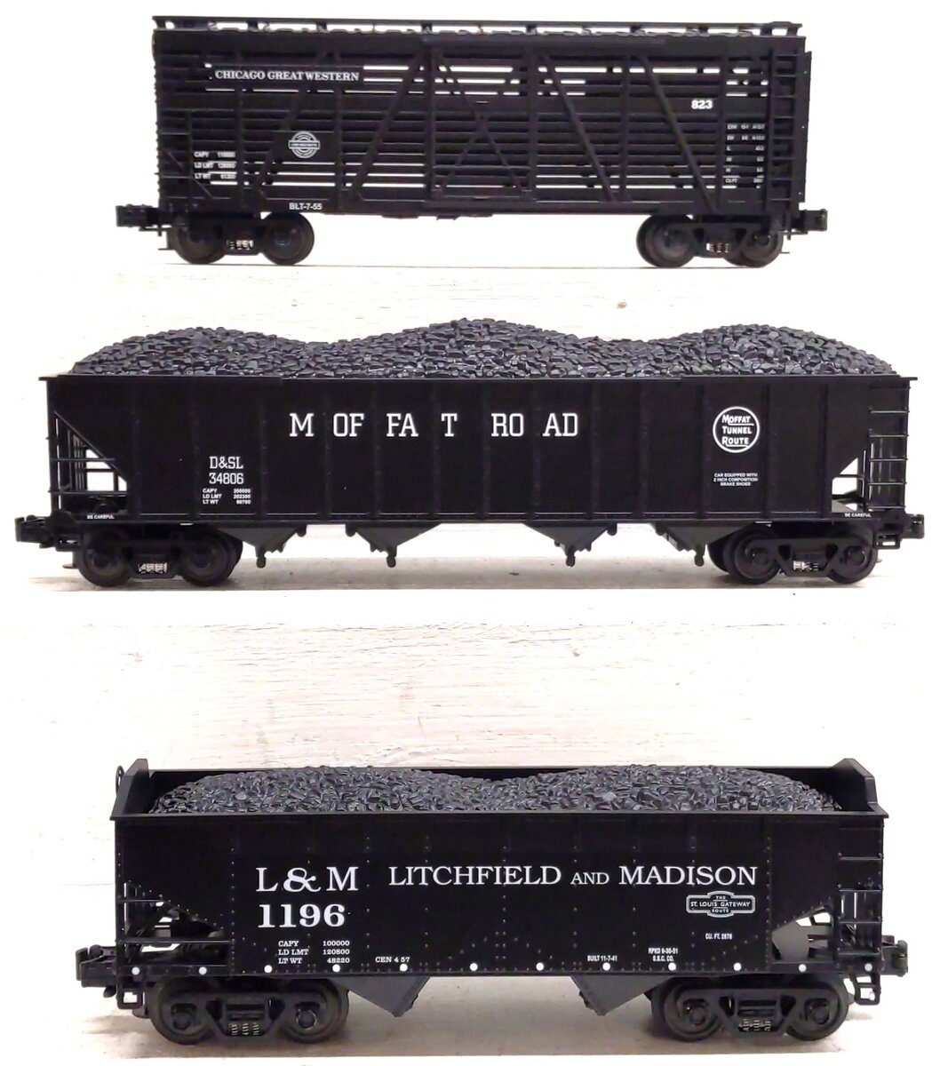 MTH 20-90008 O Union Pacific Merger Series Freight Car Set (Set of 3) VG/Box