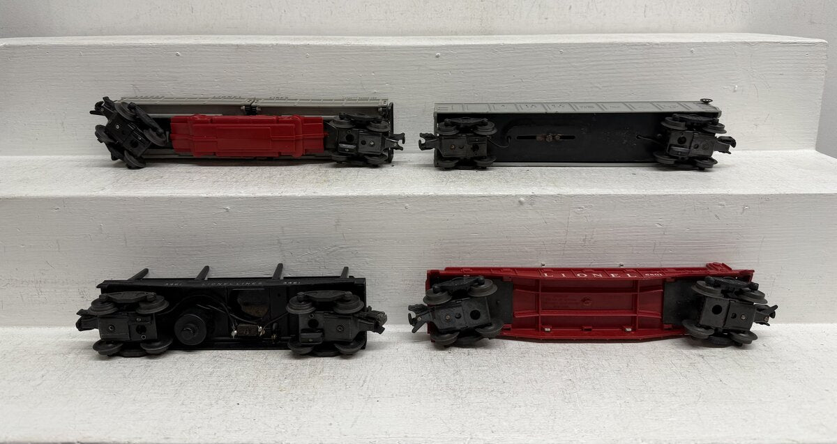 Lionel Vintage O Operating & Freight Cars 3461, 3562, 3359 & 6801 [4] VG