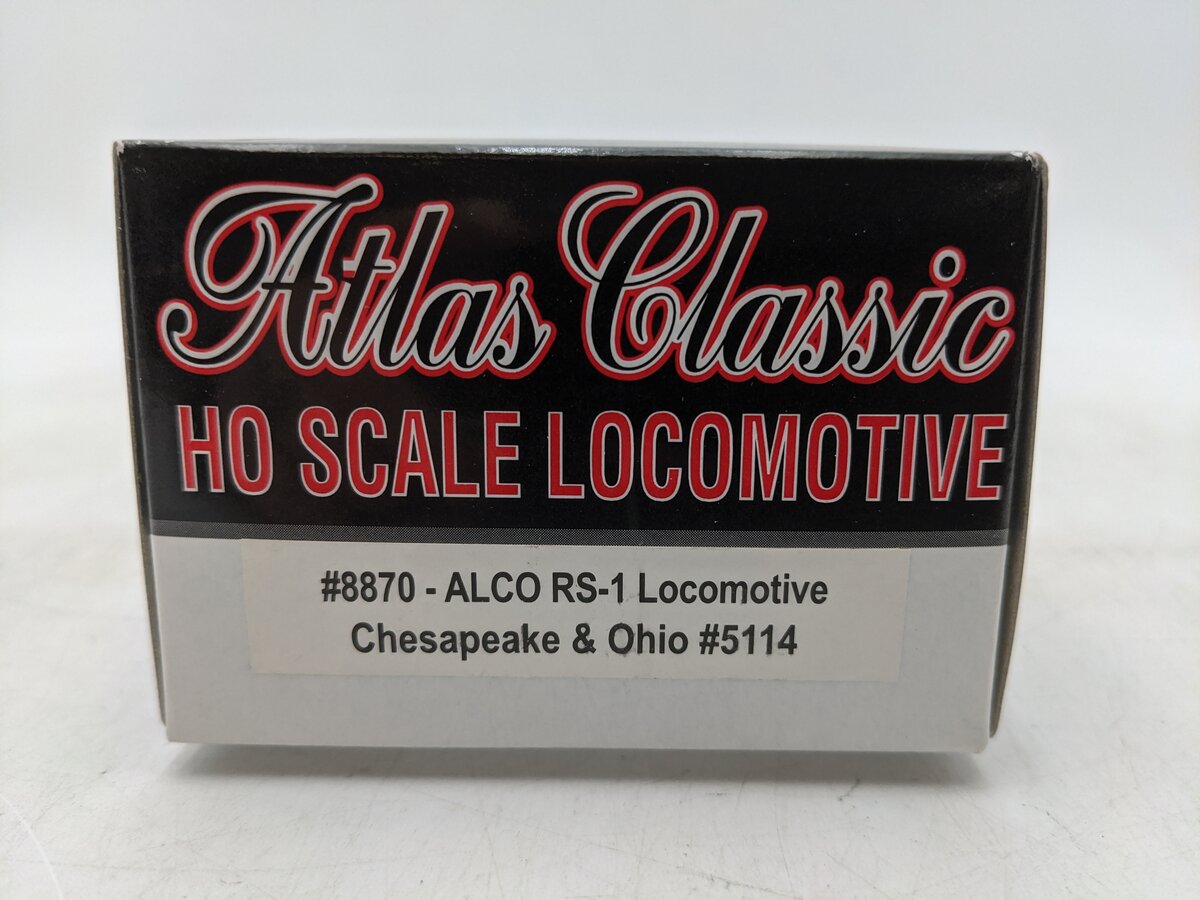 Atlas 8870 HO Chesapeake & Ohio ALCO RS-1 Diesel Locomotive #5114 EX/Box