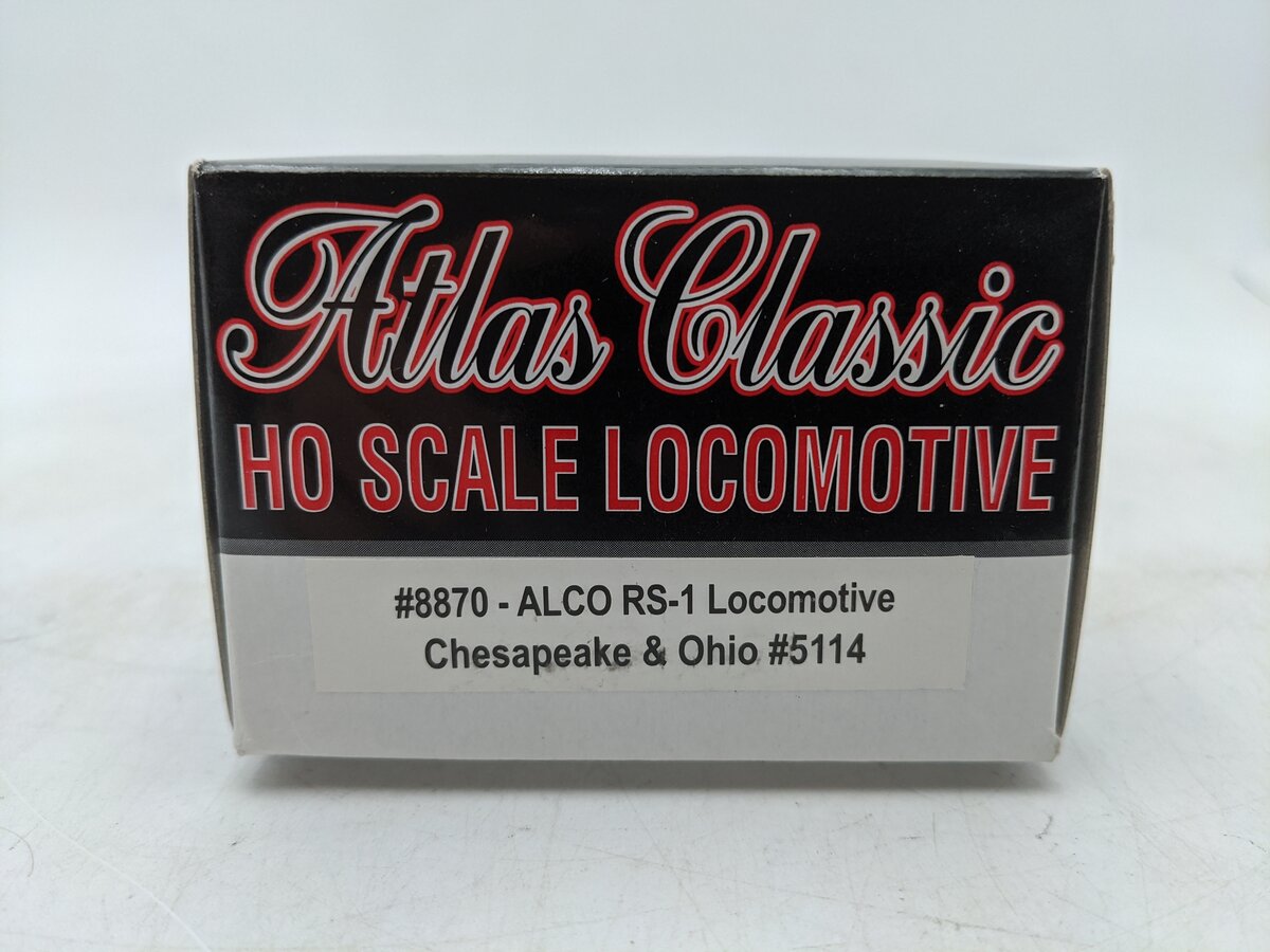 Atlas 8870 HO Chesapeake & Ohio ALCO RS-1 Diesel Locomotive #5114 EX/Box