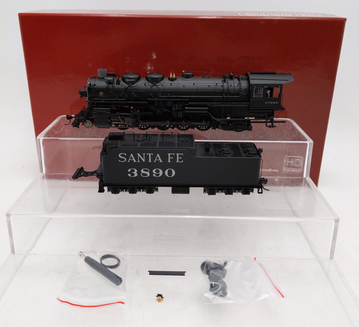 Broadway Limited 2198 HO AT&SF Baldwin 3800 2-10-2 Steam Locomotive #3890 w/DCC VG/Box
