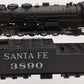 Broadway Limited 2198 HO AT&SF Baldwin 3800 2-10-2 Steam Locomotive #3890 w/DCC VG/Box