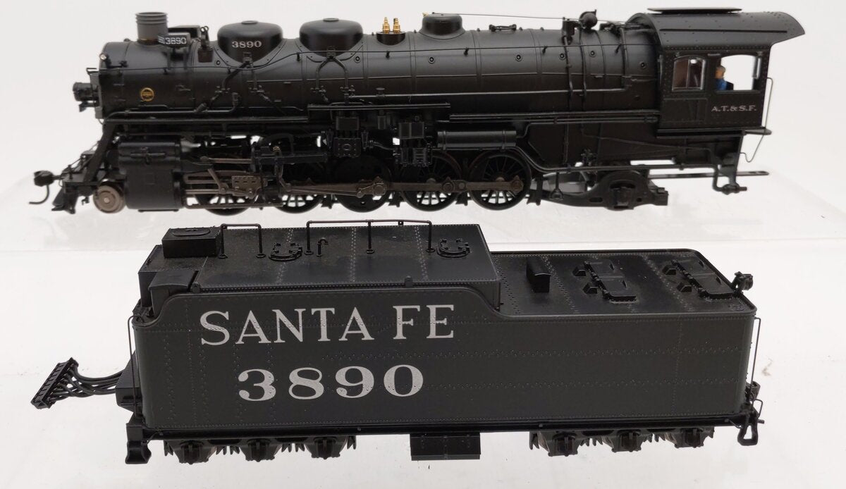Broadway Limited 2198 HO AT&SF Baldwin 3800 2-10-2 Steam Locomotive #3890 w/DCC VG/Box