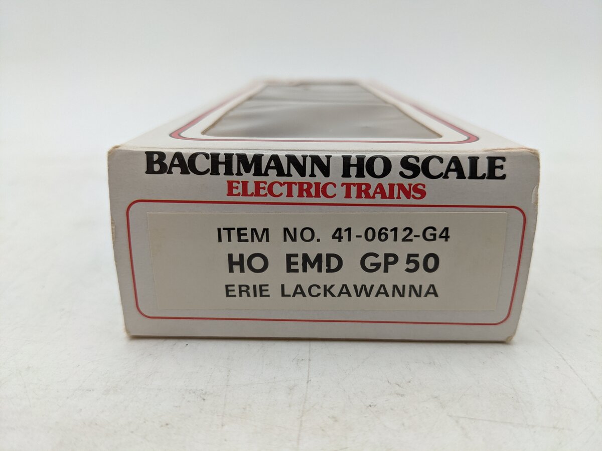 Bachmann 41-0612-G4 HO Erie Lackawanna EMD GP 50 Diesel Locomotive EX/Box