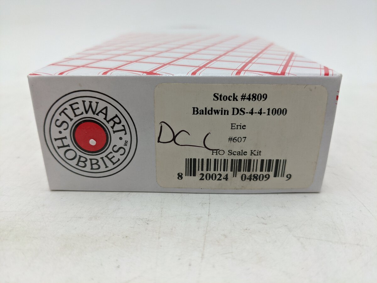 Stewart 4809 HO Erie Baldwin DS-4-4-1000 Diesel Locomotive #607 EX/Box