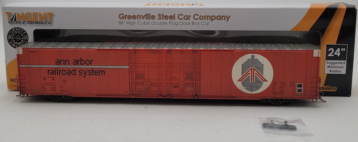 Tangent 25035-06 HO Ann Arbor Railroad Greenville 86' High Cube Boxcar #10004/Box