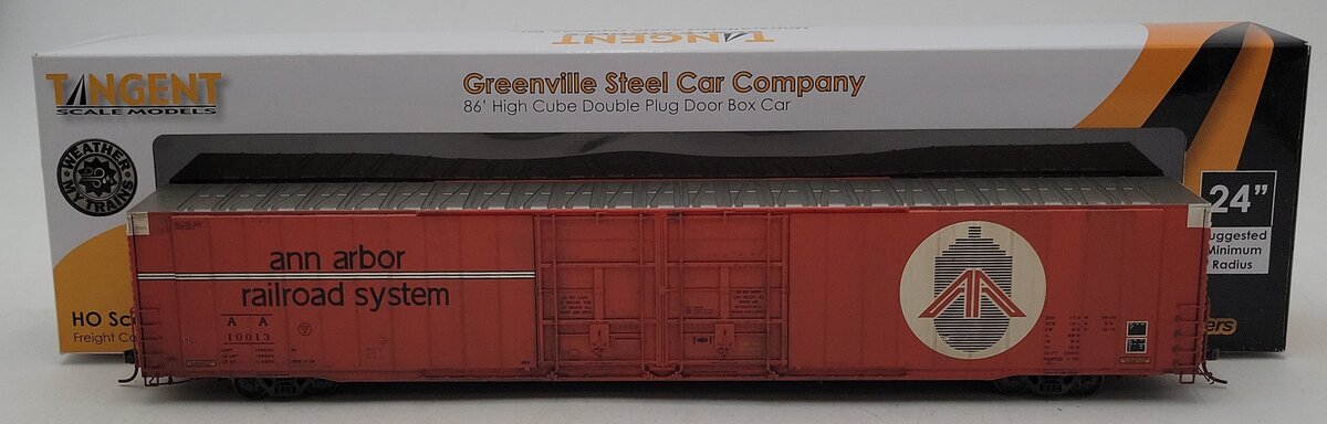 Tangent 25035-02 HO Ann Arbor Delivery 1978 Greenville 86' DPD Boxcar #10013/Box