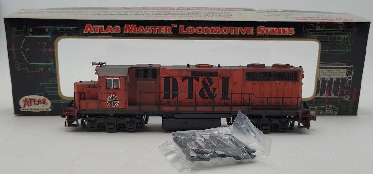 Atlas 9104 HO Scale DT&I Diesel Locomotive # 201 - Weathered