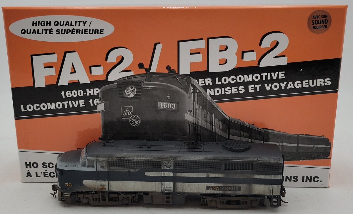 Rapido Trains 21556 HO Ann Arbor Alco FA-2 Diesel Locomotive DC/DCC/Sound #56/Box