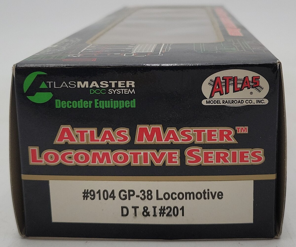 Atlas 9105 HO DT&I  GP-38 Diesel Locomotive #204