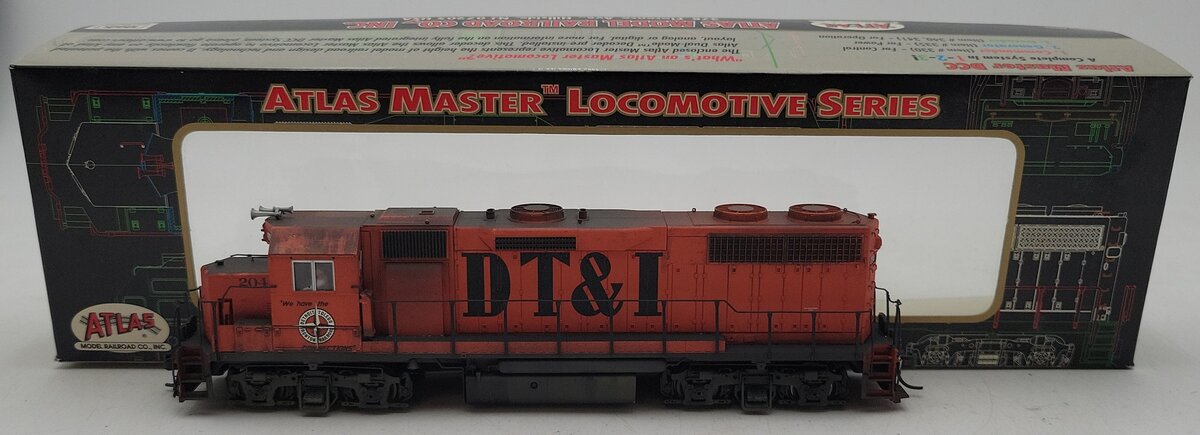 Atlas 9105 HO DT&I  GP-38 Diesel Locomotive #204