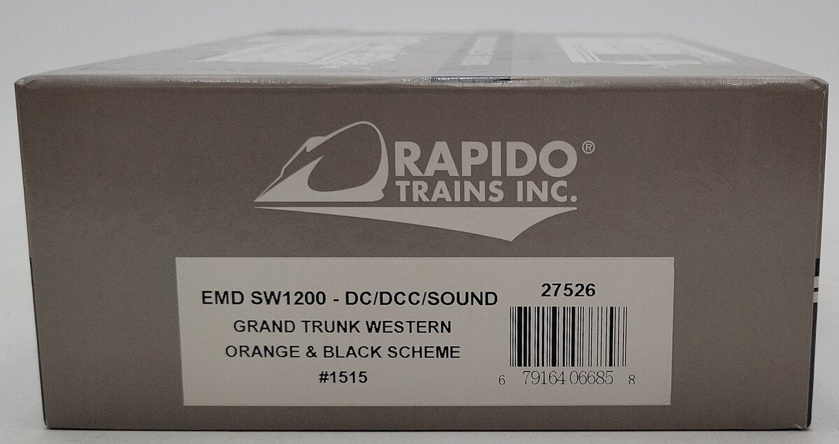 Rapido Trains 27026 HO Weathered GTW SW1200 Diesel Loco. #1515 w/DCC & Sound EX/Box