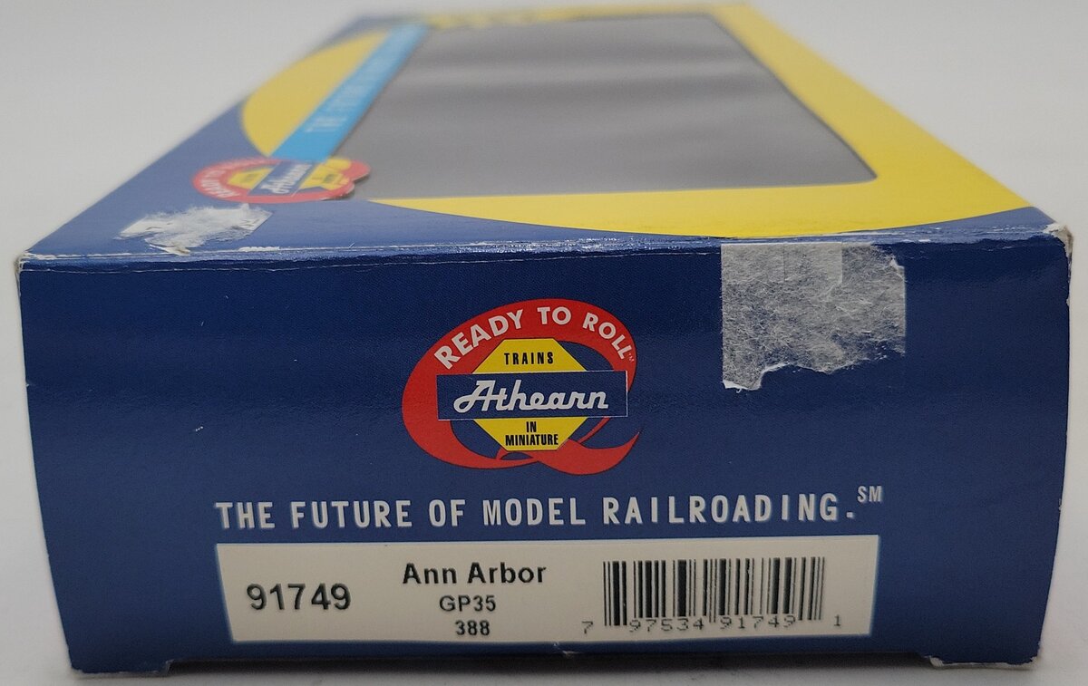 Athearn 91749 HO Ann Arbor GP-35 Diesel Locomotive #388 - Weathered/Box