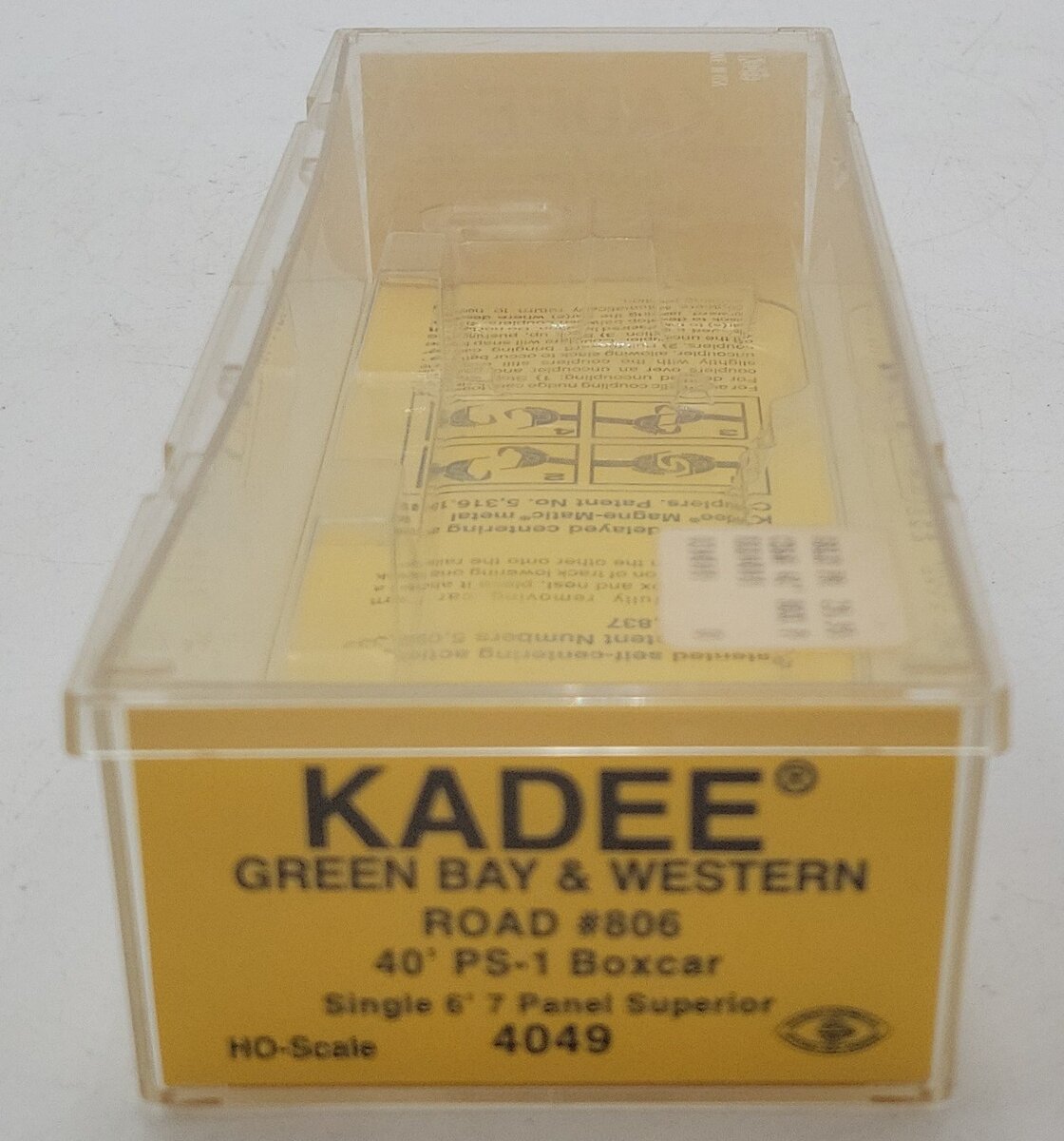 Kadee 4049 HO Scale Green Bay & Western 40' PS-1 Boxcar #806 LN/Box