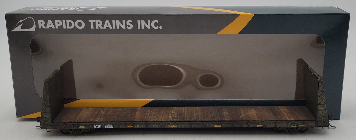 Rapido Trains 147010A HO ICE Marine Industries Bulkhead Flatcar (Single Car)/Box