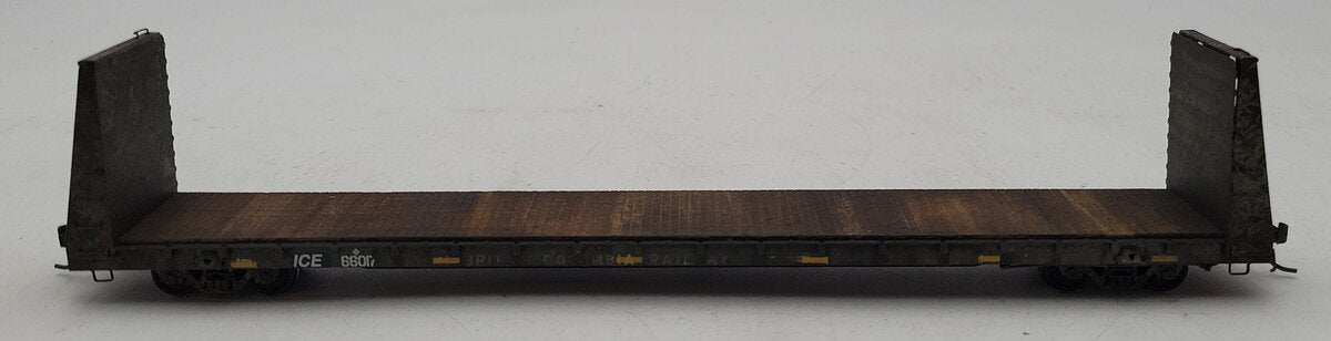 Rapido Trains 147010A HO ICE Marine Industries Bulkhead Flatcar (Single Car)/Box