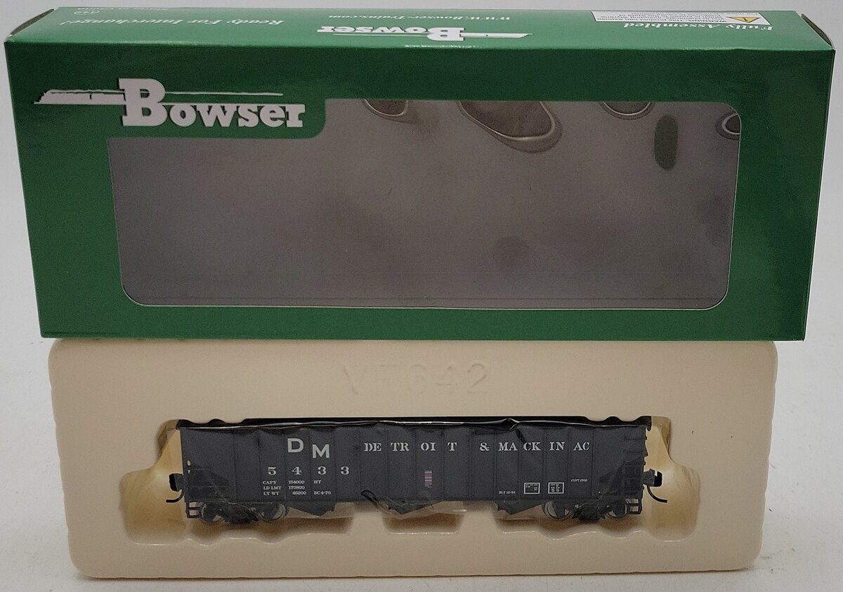 Bowser 42482 HO Detroit & Mackinac 70-Ton 14-Panel 3-Bay Hopper #5433 NIB