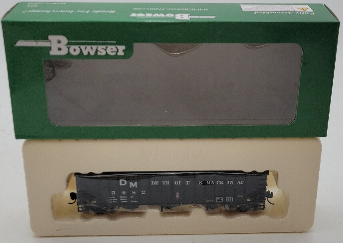 Bowser 42483 HO Detroit & Mackinac 70-Ton 14-Panel 3-Bay Hopper #5482 NIB