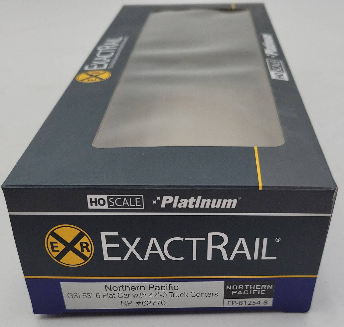 ExactRail EP-81254-8 HO Northern Pacific GSI 53'-6 Flatcar #627702 NIB