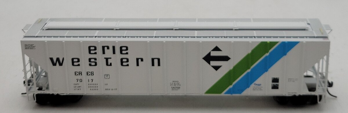 ExactRail EE-1704-8 HO Erie Western Evans 4780 Covered Hopper #7017 LN/Box