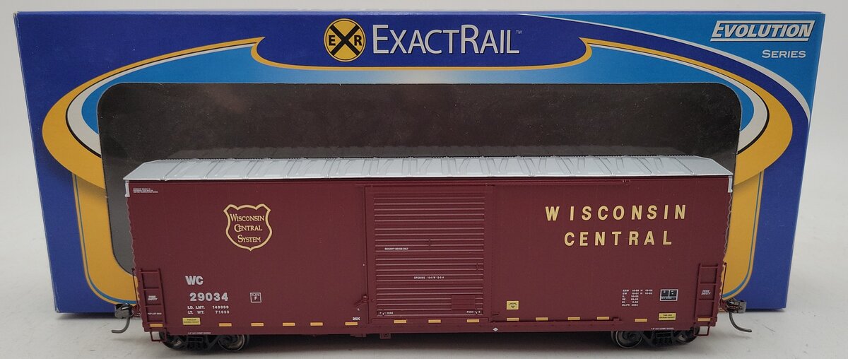 ExactRail EE-1014-5 HO Wisconson Central PC&F 6033 Single Door Boxcar #29034 NIB