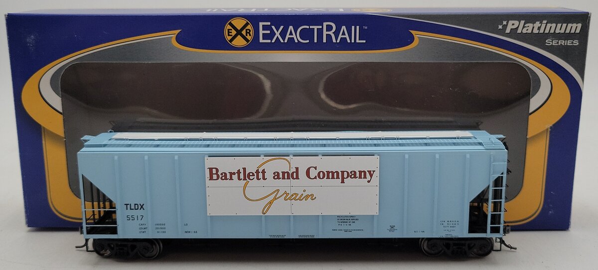 ExactRail EP-80180-6 HO TLDX  Bartlett & Co PS-2CD 4427 Covered Hopper #5517 LN/Box