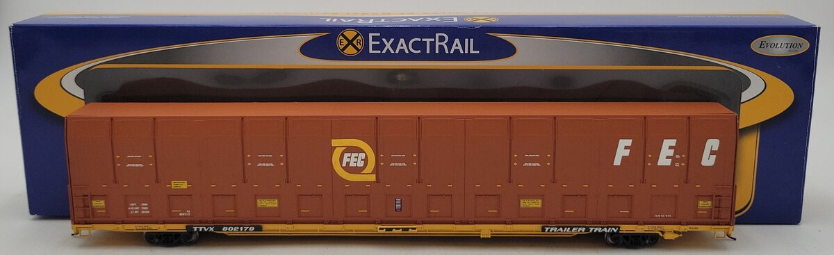 ExactRail EE-1205-3 HO Florida East Coast Vert-a-Pac Auto Carrier #802179 LN/Box