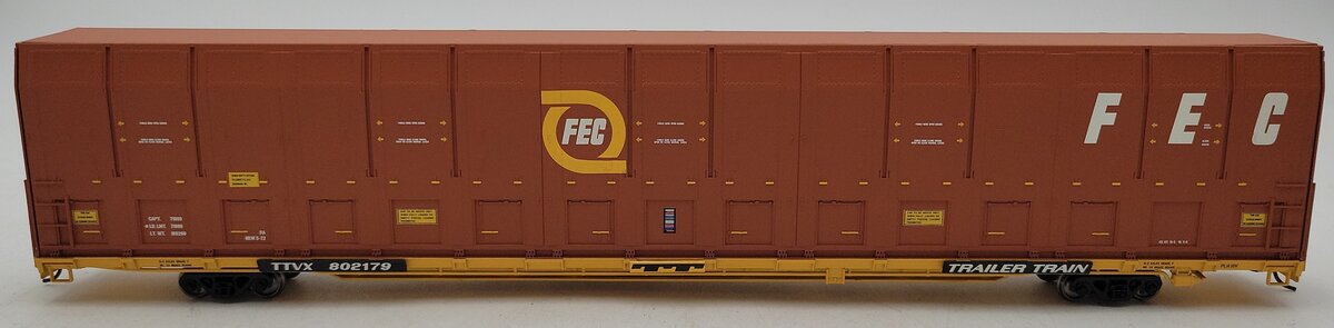 ExactRail EE-1205-3 HO Florida East Coast Vert-a-Pac Auto Carrier #802179 LN/Box
