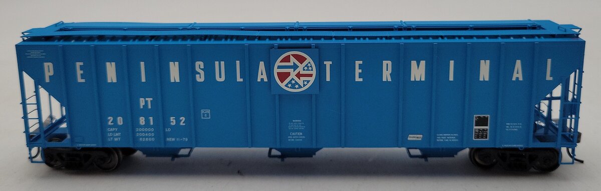 Exact Rail ET-1716-5 HO Peninsula Terminal Evans 4780 Cu. Ft. Hopper #208152 NIB
